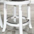 thumbnail image 4 of 30" Bar Stool, White Finish, Beige Fabric Seat, 4 of 5