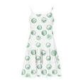 thumbnail image 5 of Nmnitkp Girl Dresses Short Sleeve Dresses Boho Summer Cotton Casual Skater Swing Twirly Sundress & Girl Dress Green,11 Years, 5 of 7