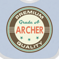 thumbnail image 4 of Inktastic Archer Premium Vintage Boys or Girls Baby Bib, 4 of 4