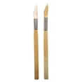 thumbnail image 1 of Miangastore 2pcs Wood Handle Agate Burnisher Crafts Sliver Jewelry Polishing Tool, 1 of 9
