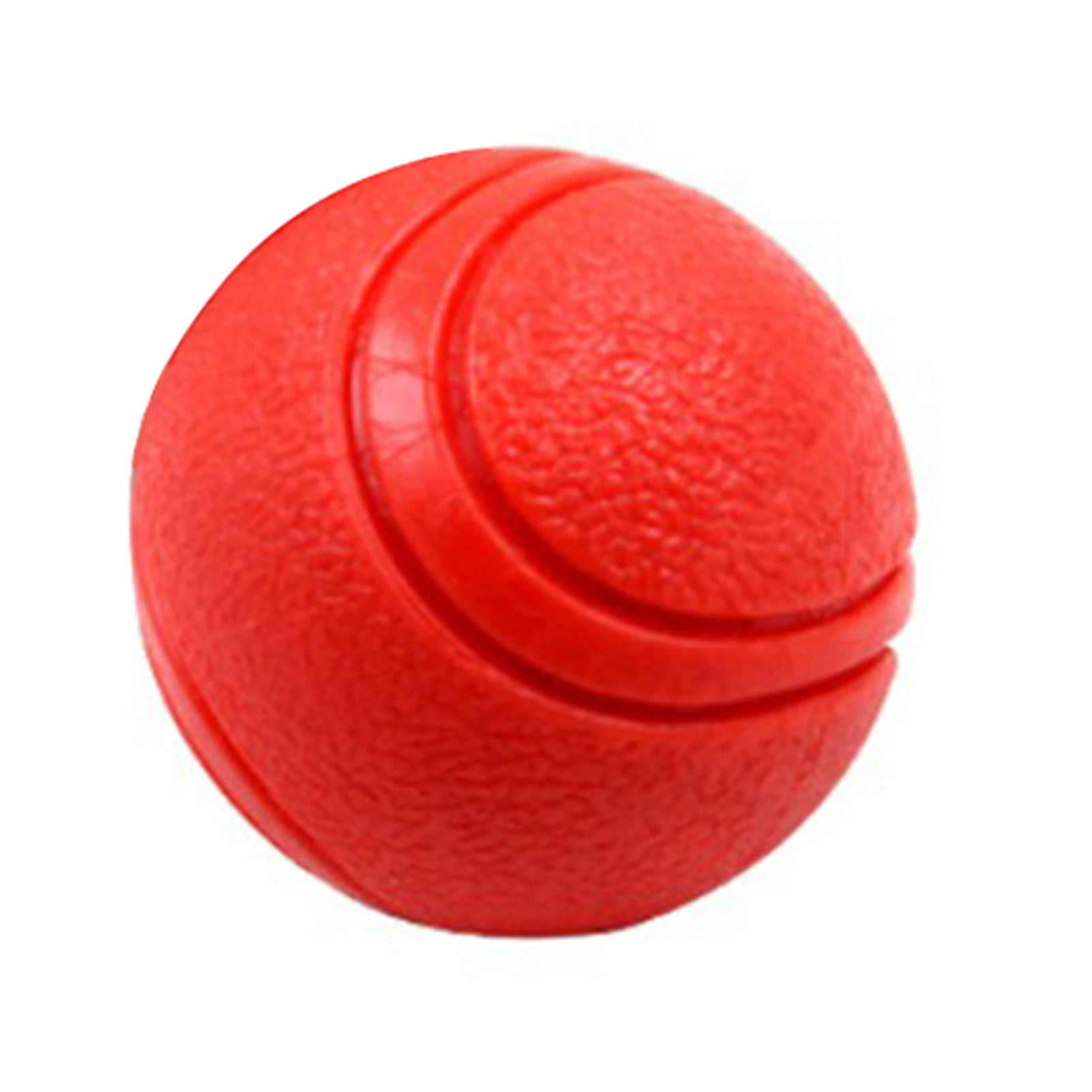 2 Rubber Ball 2.5” Solid Hard Wearing Rubber Exerciser RED Fetch Retrieve Tough 
