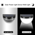 thumbnail image 5 of 4 Pcs Solar Fence Lights, Decorative Lights LED Garden Lights, Waterproof Solar Lights Wireless Outdoor Lights for Patio, Fence, Yard, Garden, Garage, Stairway, Gate, Wall, 5 of 9