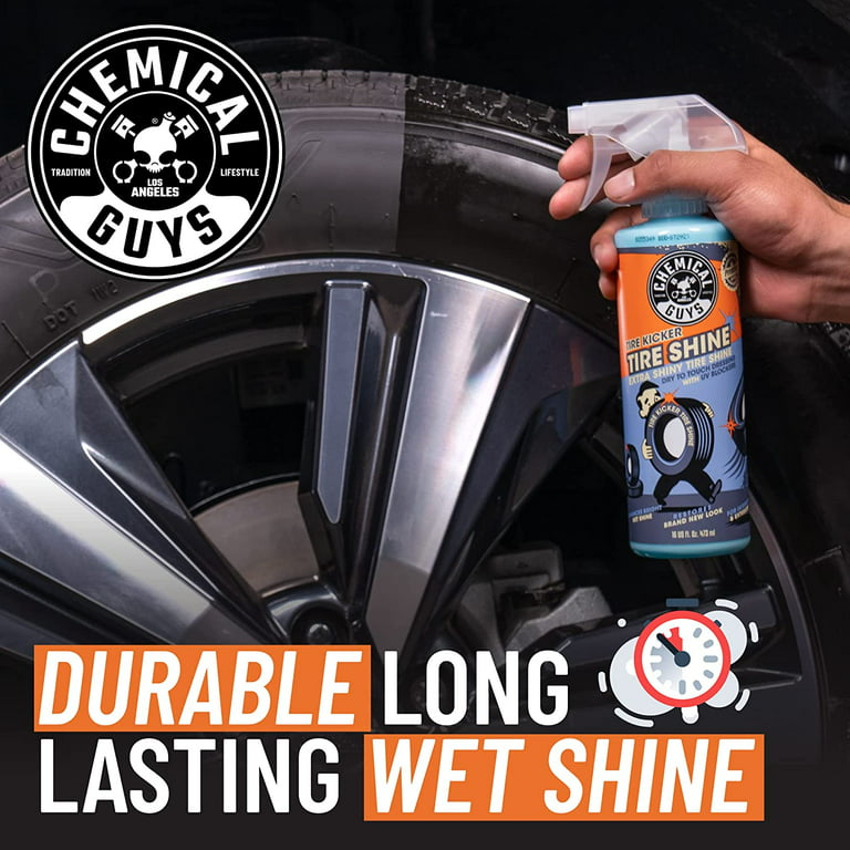 Chemical Guys Tire Kicker Tire Care: Extra Glossy Tire Shine, Dry