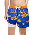 thumbnail image 2 of Shadoumai Little Boys Swim Trunks 3d Funny Print High Stretch Swimming Short Fashion Beach Bathing Suit Toddler Swimsuit Swimwear Swimming Trunks Clothes, 2 of 3