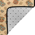 thumbnail image 2 of DouZhe Tribal Totem Tiki Masks Rugs Doormat, Non-Slip Machine Washable Carpets Floor Door Mat , 36" x 24", 2 of 6