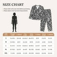 thumbnail image 6 of Disketp Pajamas Set Long Sleeve Sleepwear Womens Button Down Nightwear Pj Sets-Weave Geometric, 6 of 9