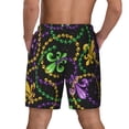 thumbnail image 4 of Goofa Mardi Gras6 Printed Men's Swim Trunks Board Shorts Quick Dry Mens Swimming Trunks with Compression Liner,Breathable Fit Hawaii Beach Shorts-XX-Large, 4 of 9