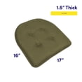 thumbnail image 2 of Cojín para silla Sweet Home Collection, espuma viscoelástica, color verde militar, 2 of 6