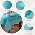 thumbnail image 5 of Turquoise Ombre Table Cloth Waterproof Tablecloths, Farmhouse Teal Gradient Modern Art Tablecloth Dining Table Cover for Kitchen Party Tabletop Outdoor, Rectangle Tablecloth 60x84 Inch, 5 of 9