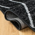 thumbnail image 5 of SAFAVIEH Adirondack Evonne Geometric Area Rug, Black/Light Grey, 6' x 9', 5 of 10