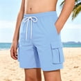 thumbnail image 2 of Jinhomg Boys' Quick Dry Cargo Shorts Kids Elastic Waist Athletic Shorts with Multi-Pockets Lightweight Hiking Summer Beach Shorts 5-13Y, 2 of 7