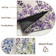 thumbnail image 6 of Large Area Rugs for Living Room Bedroom, Purple Flowers 8'x10' Rug Washable Carpet Runner Indoor Outdoor, Weeping Spring Floral Rustic Pastoral Non Slip Floor Mats Rug for Kitchen, Patio, 6 of 8