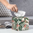 thumbnail image 5 of Goofa Palm Trees and Tropical Tissue Box Cover PVC Leather Tissue Holder Square Facial Tissue Case Facial Paper Organizer Dispenser for Bathroom, Vanity Countertop, 5 of 8