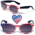 thumbnail image 2 of Sunglasses Flag 80s Retro American-Patriotic Classic Sunglasses, 2 of 4
