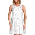 thumbnail image 1 of Disketp Poodle Dog para Vestido sin Mangas para Mujeres, Vestidos de Verano para Mujeres, Casual y Holgado para la Playa, 1 of 7