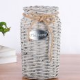 thumbnail image 1 of Wicker Woven Storage Basket Flower Plants Straw Pots Home Decor, 1 of 2