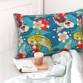 thumbnail image 4 of Fotbe Japanese Koi Funda de Almohada Decorativa Estilo Occidental, Lujo en Algodón, Fundas para Almohadas King, Cojín Estampado para Decoración del Hogar-20"x30", 4 of 6