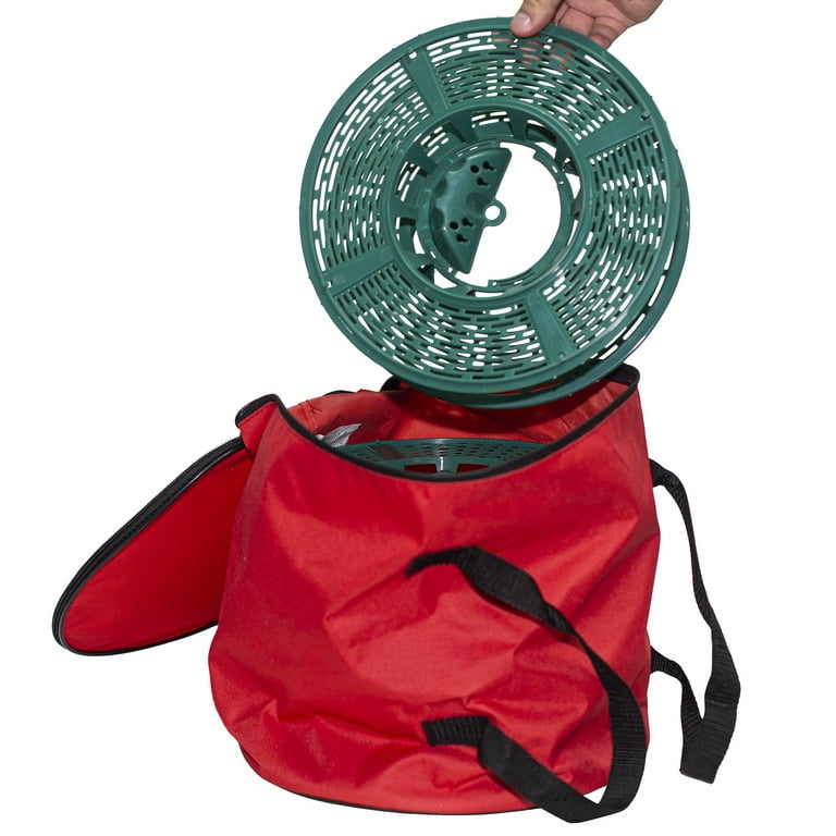 Green Christmas Light Storage Reels with Red Storage Bag, 4 Count, by  Holiday Time 