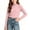 Pink, variant on Girl Long Sleeve Shirts Turtleneck Ruffled Hem Solid Color Pullover Fall Fashion Casual Comfy Soft Base Layer Tops (1-2Years, Pink)