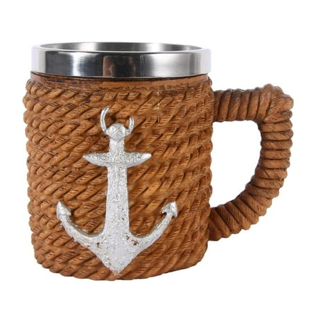 

Cool Glass Mugs Medieval Skeleton Home Bar Pub Decor Dark Brown