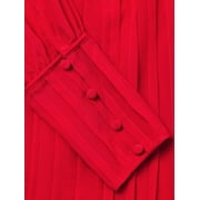 Alexis CHERRY RED Womens Theodora Silk Tie Neck Cocktail Dress, US M