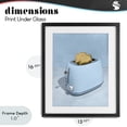 thumbnail image 4 of Stupell Industries Eclectic Golden Disco Toaster Over Black Framed Print Under Glass, 13 x 16, by LISH Creative, 4 of 8