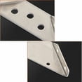 thumbnail image 3 of Qucyy Fixing bracket, Metal corner brackets Stainless Steel Angle Bracket Repair Fixing Triangle Corner Bracket for Furniture Shelf Cabinet Table Cir,Starlight,20Pcs, 3 of 5