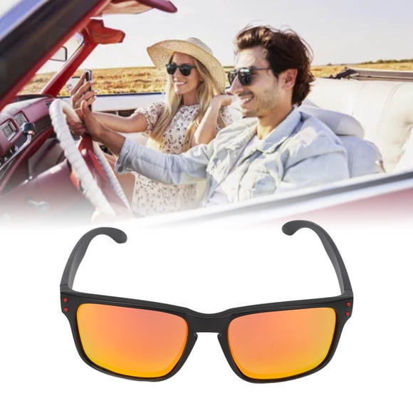 Gafas de sol cuadradas Gafas de sol polarizadas retro unisex Conducción Protección UV Gafas de sol para hombres y mujeres Rojo