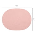 thumbnail image 6 of Unique Bargains 4pcs Faux Leather Placemats Pink 17.5"x12.8", 6 of 6