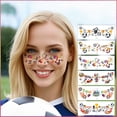 thumbnail image 5 of Football Party Face Stickers for Game Day Celebrations and Sports Themed Events, 5 of 5
