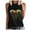 Black, variant on IROINNID Tank for Women Sleeveless Summer Casual Tops Regular Round Neck Printing Sleeveless Vest Tops Blue