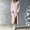 Pink, variant on BRGZLK Winter Sweater Dresses for Women Trendy VNeck Solid Color Warm Cozy Casual Long Dress Button Down Side Slit Maxi Dress Black 3XL