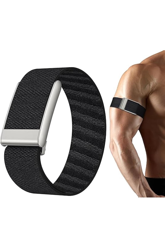 Arm Bicep Band Compatible with WHOOP 5.0 One+Peak Fitness Life Tracker, Waterproof Sweat-proof, Health and Fitness Wearable Heart Rate Monitor Accessories with Metal U Shape (Not for Gen 4)