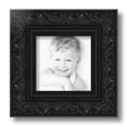 thumbnail image 2 of ArtToFrames 6" x 6" Majestic Black Picture Frame, 6x6 inch Black Wood Poster Frame (WOM-5120),  Pack, 2 of 7