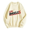 thumbnail image 1 of PENGXIANG Femmes Mode Sweat à Capuche Sweat-Shirt Col Rond Pull Lettre Imprimé Sweat-Shirt, 1 of 2