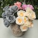 thumbnail image 2 of 10 rosas 2 ramo de simulación decoración del hogar flores falsas accesorios de boda sosteniendo flores simulación, 2 of 6