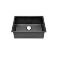 thumbnail image 2 of Tourner 27 x 19 Stainless Steel, Single Basin, Undermount Kitchen Sink in Black, 2 of 11