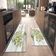 thumbnail image 4 of Lemon Kitchen Mat Set of 2,Spring Summer Lemon Colorful Kitchen Rugs and Mats Non Skid Washable,Farmhouse Kitchen Runner Rugs with Rubber Backing (17"x48"+17"x30"), 4 of 7