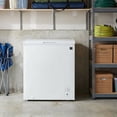 thumbnail image 4 of Kenmore 5.1 cu ft Convertible Chest Freezer, Deep Freezer and Freezer Chest for Food Storage with Adjustable Temperature Control for Garage, Basement or Utility Room Use, White, 4 of 7
