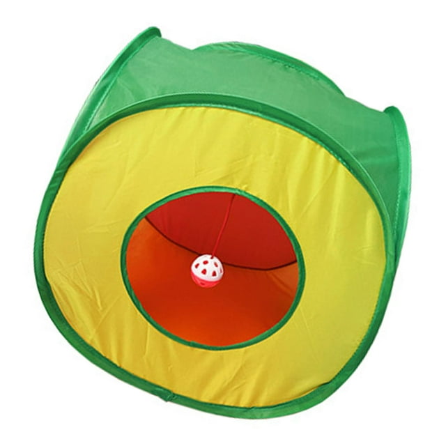 Tubo plegable para gatos Zulema Cama de juego con pelota de juego