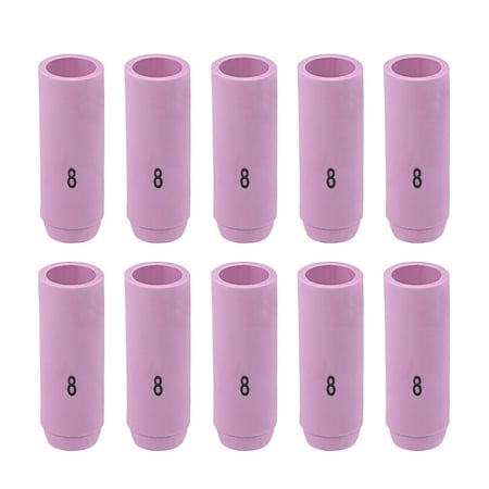 

Uxcell 10N46 8# 13×47.5mm TIG Electric Welding Torch Ceramic Nozzle Cap 10Pack