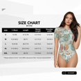 thumbnail image 5 of Salouo Cute Owl for Women's Short Sleeve Bodysuit,Sexy Bodysuits One Piece Round Neck Bodysuit Shapewear Tummy Control-Medium, 5 of 7