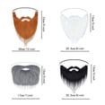 thumbnail image 3 of 4 piezas de barbas postizas, bigote falso divertido, bigote falso para suministros de fiesta de disfraces de Halloween, 3 of 5