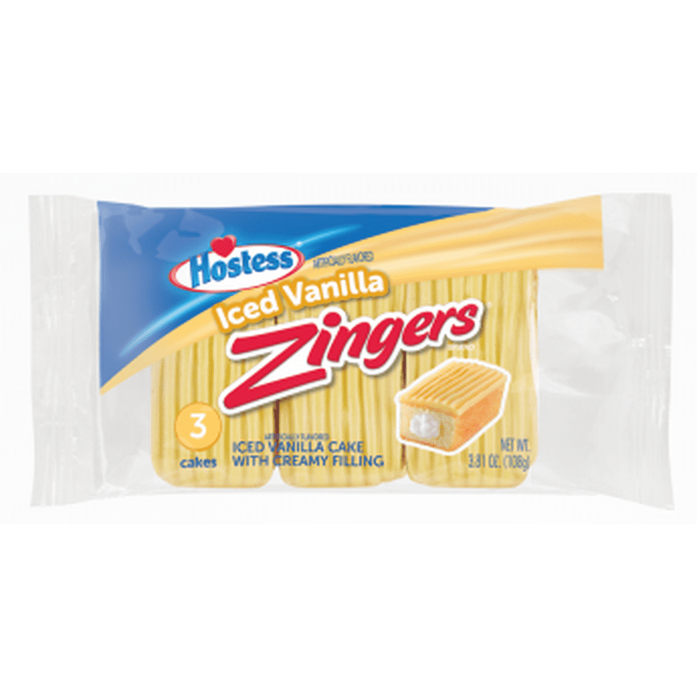 Hostess Zingers Vanilla, 3 ct, 3.81 oz