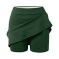 thumbnail image 6 of Ediodpoh Womens Skirt Athletic Skirt with Built in Shorts for Running Tennis Workouts and Sports Wear Skirt with Shorts Underneath Dark Green XL, 6 of 6