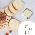 thumbnail image 2 of Harpily 50% Off Clear! Popsicles Molds 3Pcs Rectangle Scalloped Edge Cookie Cutter Set Rectangle Cookie Cutter Stainless Rectangle Rectangle Fluted Edge Cutters 0.8 Inch Depth, 2 of 4