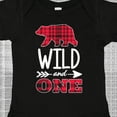 thumbnail image 4 of Inktastic Plaid Bear Wild and 1 with Arrow Boys or Girls Baby Bodysuit, 4 of 5