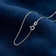 thumbnail image 5 of Pompeii 10k White Gold 0.6-mm Box Chain (,), 5 of 6