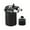 Black, variant on Oil Breathable Pot Kit with Baffle - 300ml Universal Aluminum Oil Separator Storage Tank (with Air Filter) for Car/SUV/Truck/Pickup