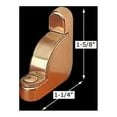 thumbnail image 3 of Carpet Rod Bracket Bright Brass Holder Right Side Renovators Supply, 3 of 3